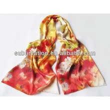 Fashion scarf custom made printed polyester scarf